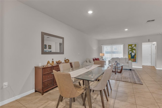 1866 Red Canyon Dr, Kissimmee, FL 34744 - dining space featuring light tile patterned flooring and recessed lighting