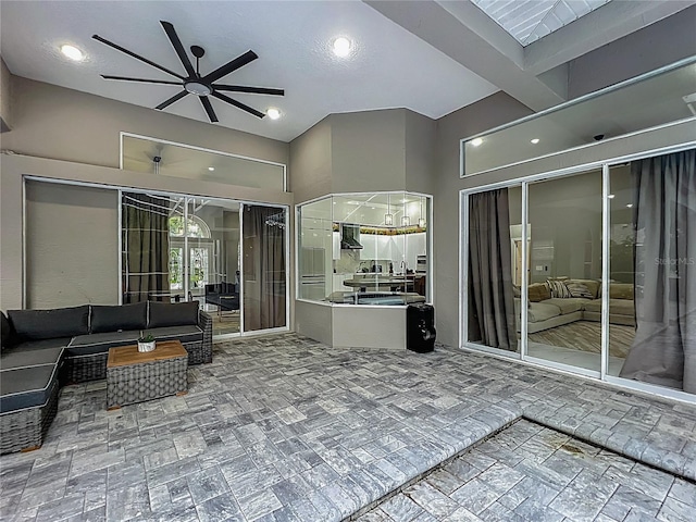 704 Forest View Ct, Winter Springs, FL 32708 - view of patio / terrace featuring an outdoor living space and ceiling fan