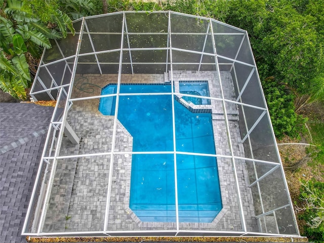 704 Forest View Ct, Winter Springs, FL 32708 - drone / aerial view of a pool area