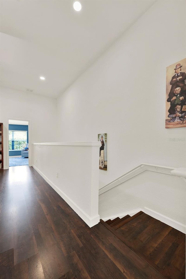 6931 Sperone St, Orlando, FL 32819 - corridor with wood finished floors and recessed lighting