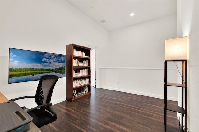 6931 Sperone St, Orlando, FL 32819 - unfurnished office featuring wood finished floors and recessed lighting