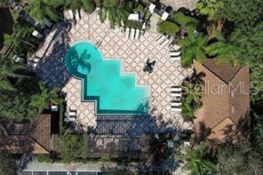 6931 Sperone St, Orlando, FL 32819 - aerial view of a pool