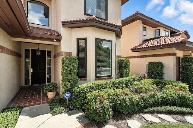 1769 Turnberry Ter, Orlando, FL 32804 - property entrance featuring stucco siding and a tile roof