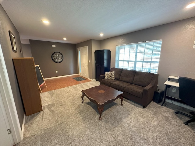 1140 Odoniel Loop S, Lakeland, FL 33809 - living area featuring recessed lighting and carpet floors
