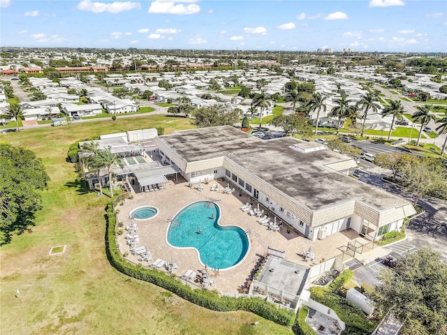 1501 SW 18th Dr, Boynton Beach, FL 33426 - bird's eye view of a pool area