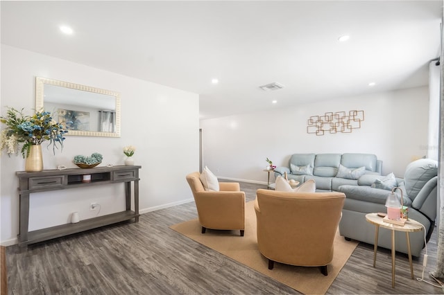 1501 SW 18th Dr, Boynton Beach, FL 33426 - living room featuring wood finished floors and recessed lighting