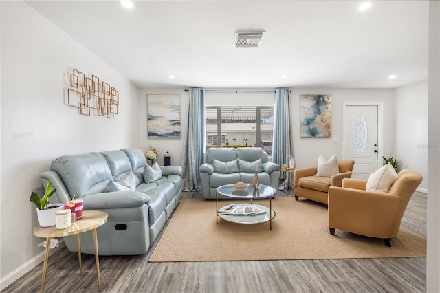 1501 SW 18th Dr, Boynton Beach, FL 33426 - living area with wood finished floors and recessed lighting