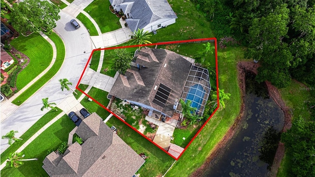 28707 Raleigh Pl, Wesley Chapel, FL 33545 - aerial view of property's location featuring property parcel outlined