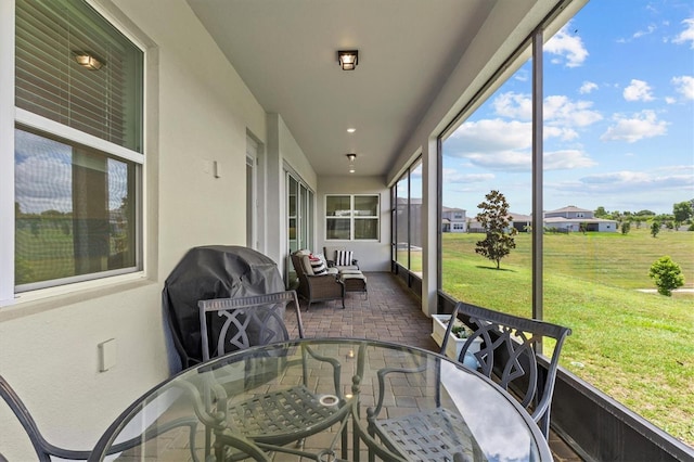 3179 Sailing Pier Ave, Winter Garden, FL 34787 - sunroom / solarium with outdoor dining area