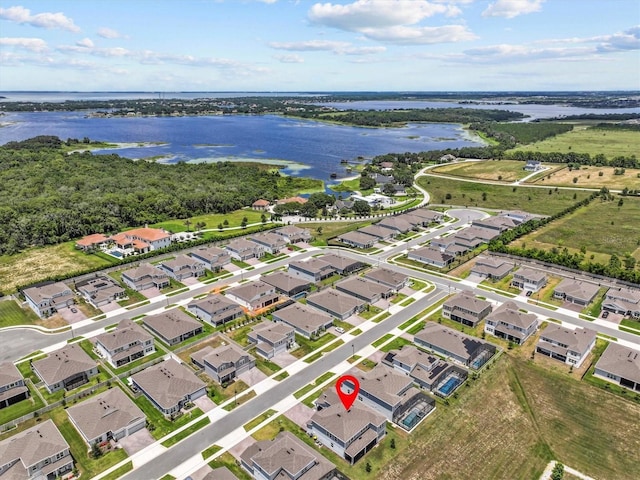 3179 Sailing Pier Ave, Winter Garden, FL 34787 - aerial perspective of suburban area featuring a large body of water