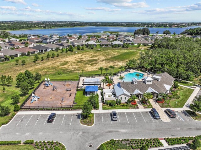 3179 Sailing Pier Ave, Winter Garden, FL 34787 - drone / aerial view of a large body of water and a pool