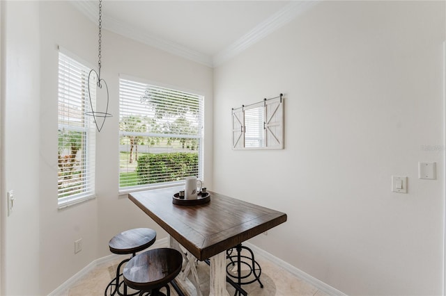 2173 Caledonian St, Clermont, FL 34711 - dining room featuring baseboards and ornamental molding