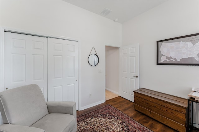 2173 Caledonian St, Clermont, FL 34711 - sitting room with dark wood finished floors and baseboards