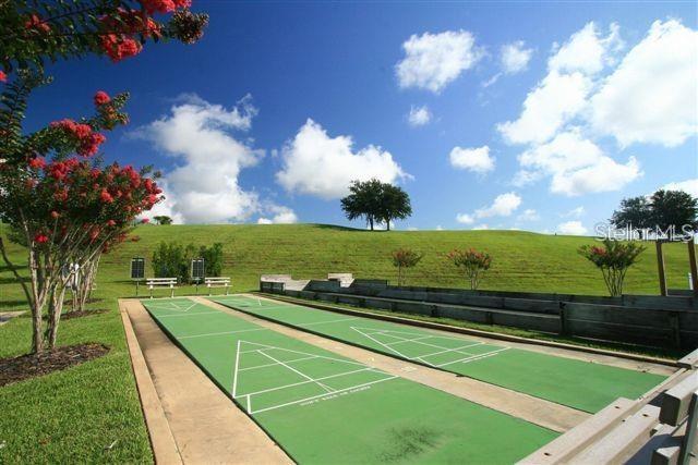 2173 Caledonian St, Clermont, FL 34711 - view of property's community with a yard, shuffleboard, and a view of rural / pastoral area
