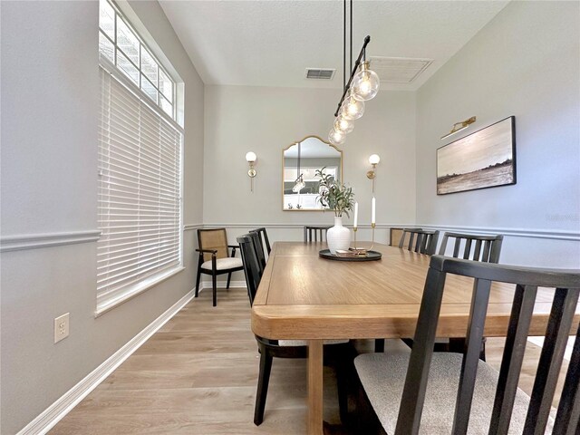 5205 Hammock Cir, Saint Cloud, FL 34771 - dining area featuring light wood-style floors and baseboards