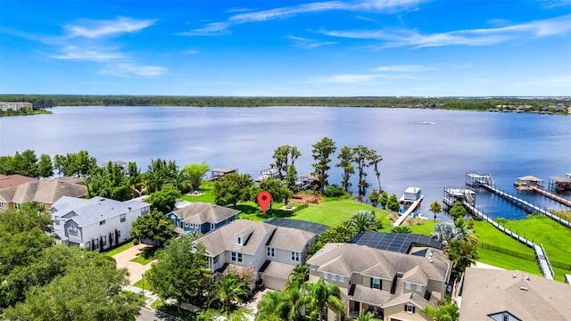 5552 Remsen Cay Ln, Windermere, FL 34786 - aerial view of residential area with a nearby body of water