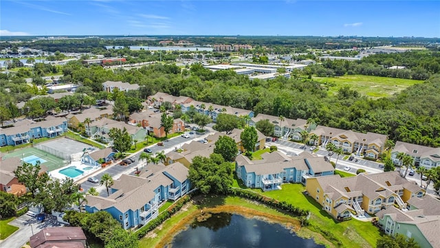 8722 Rockingham Ter Unit B, Kissimmee, FL 34747 - aerial view of residential area featuring a large body of water