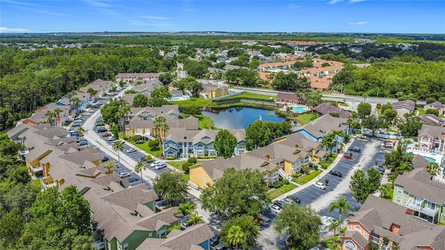8722 Rockingham Ter Unit B, Kissimmee, FL 34747 - aerial view of property and surrounding area with nearby suburban area and a nearby body of water