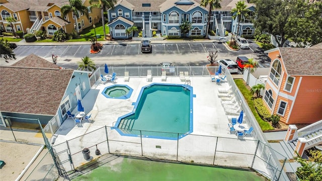 8722 Rockingham Ter Unit B, Kissimmee, FL 34747 - bird's eye view of a pool