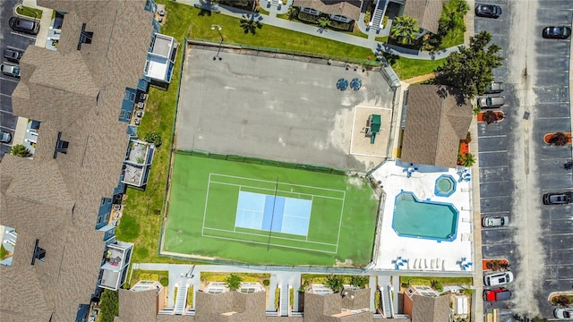 8722 Rockingham Ter Unit B, Kissimmee, FL 34747 - aerial view of a pool