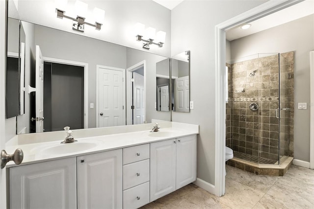 2890 Wild Ginger Ct, Winter Park, FL 32792 - full bathroom with double vanity and a shower stall