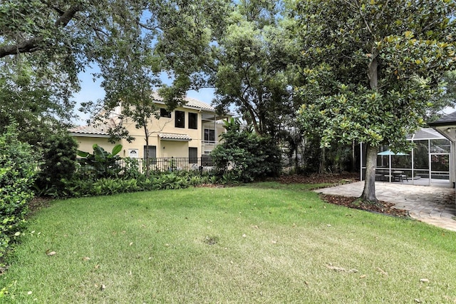 2890 Wild Ginger Ct, Winter Park, FL 32792 - view of yard with a patio and a lanai