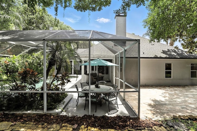 2890 Wild Ginger Ct, Winter Park, FL 32792 - view of patio with glass enclosure
