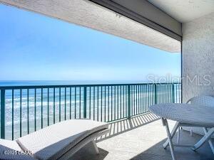 2055 S Atlantic Ave Unit 505, Daytona Beach, FL 32118 - balcony featuring a water view