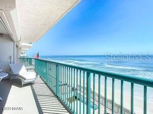 2055 S Atlantic Ave Unit 505, Daytona Beach, FL 32118 - balcony with a water view