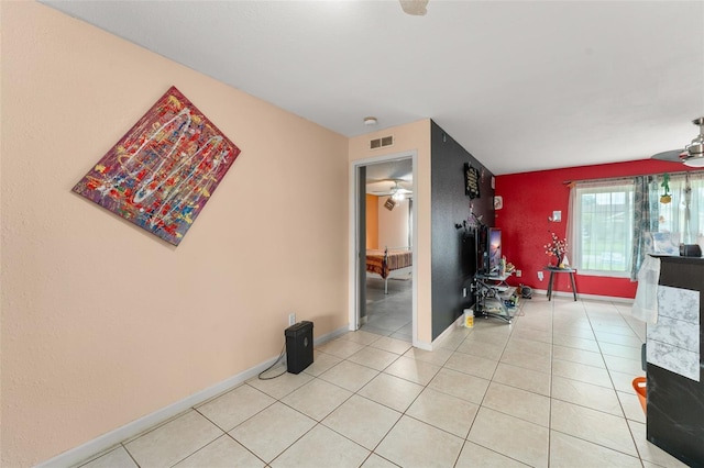 2309 Cilantro Dr, Orlando, FL 32837 - living room featuring ceiling fan and light tile patterned flooring