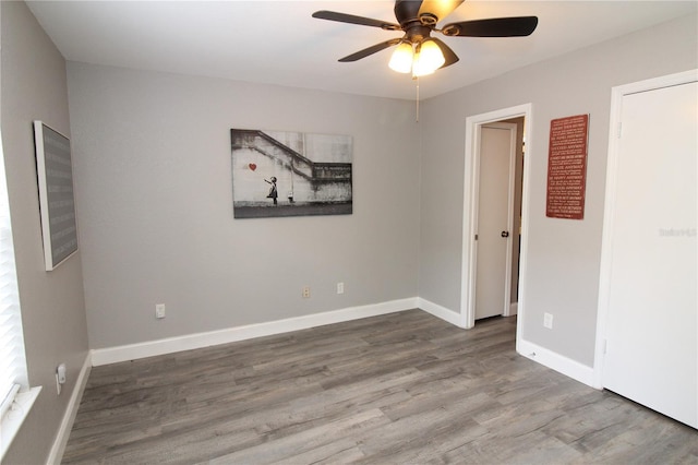 1019 S Hiawassee Rd Unit 3811, Orlando, FL 32835 - unfurnished room featuring a ceiling fan and wood finished floors