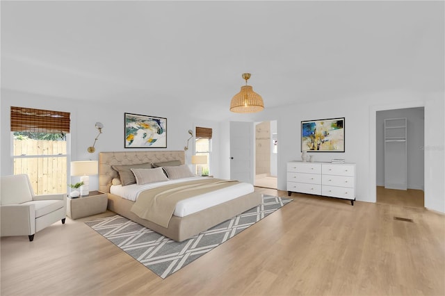 1021 S Elm Ave, Sanford, FL 32771 - bedroom with wood finished floors, multiple windows, and a spacious closet