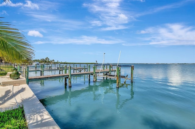 1701 Bayshore Dr, Hutchinson Island, FL 34949 - dock with boat lift and a water view