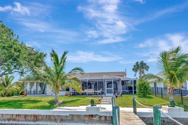 1701 Bayshore Dr, Hutchinson Island, FL 34949 - rear view of property