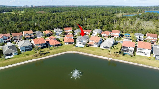 10427 Royal Cypress Way, Orlando, FL 32836 - aerial view of residential area featuring a forest and a large body of water