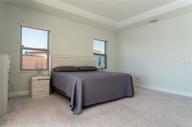 10427 Royal Cypress Way, Orlando, FL 32836 - bedroom featuring crown molding and light colored carpet