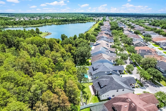 14213 Southern Red Maple Dr, Orlando, FL 32828 - aerial perspective of suburban area featuring a large body of water