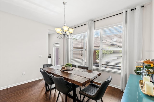 11686 Water Run Aly, Windermere, FL 34786 - dining room with a chandelier and dark wood-type flooring