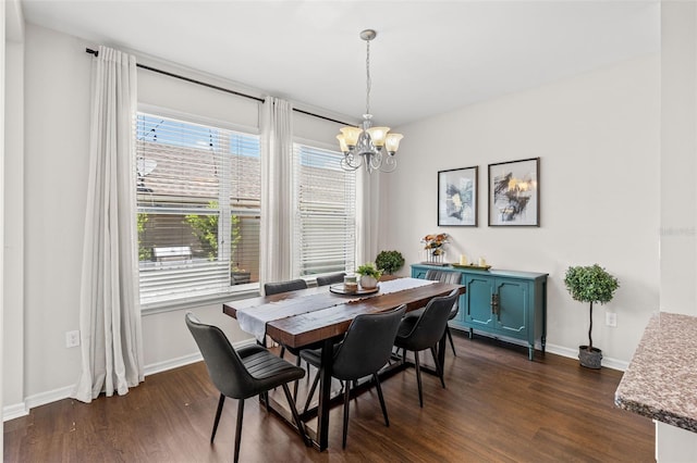 11686 Water Run Aly, Windermere, FL 34786 - dining room featuring a chandelier and dark wood-style floors