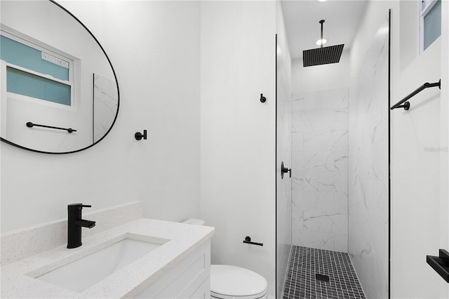 4447 Heyward St, North Port, FL 34291 - full bathroom with vanity and a marble finish shower
