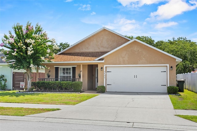 2980 Cool Breeze Cir, Saint Cloud, FL 34769 - single story home with stucco siding, concrete driveway, an attached garage, and a shingled roof