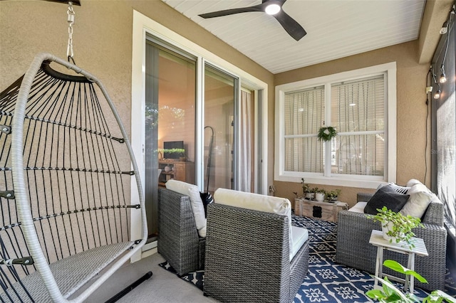 215 Foxglove Way, Deland, FL 32724 - view of patio / terrace with a ceiling fan