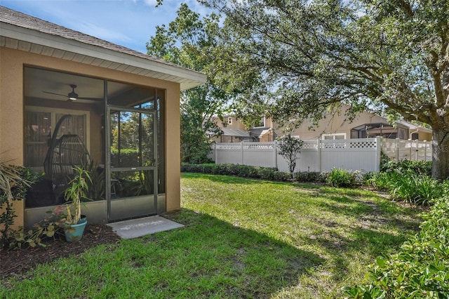 215 Foxglove Way, Deland, FL 32724 - view of yard featuring a sunroom