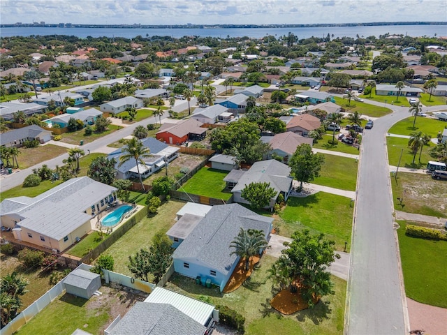 2075 Abalone Ave, Indialantic, FL 32903 - aerial view of residential area featuring a nearby body of water and a pool