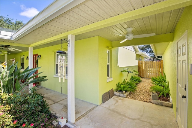 4230 Havana Dr, Cocoa, FL 32927 - view of patio with ceiling fan