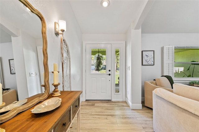 4230 Havana Dr, Cocoa, FL 32927 - entrance foyer featuring light wood-style flooring and baseboards