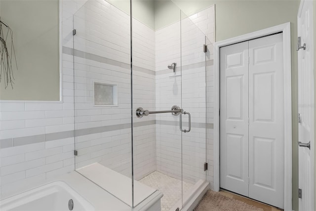 871 Paddington Ter, Lake Mary, FL 32746 - bathroom with a shower stall and a closet