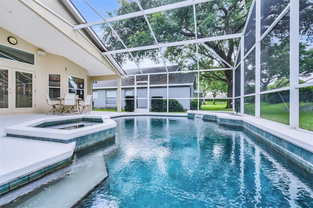 871 Paddington Ter, Lake Mary, FL 32746 - view of pool with a patio, a lanai, and a pool with connected hot tub