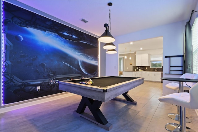 4185 Paragraph Dr, Kissimmee, FL 34746 - recreation room featuring billiards table and light tile patterned floors