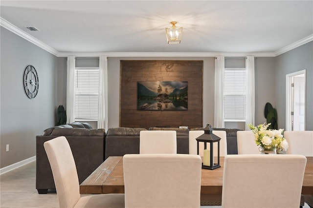 4185 Paragraph Dr, Kissimmee, FL 34746 - dining area with crown molding and baseboards